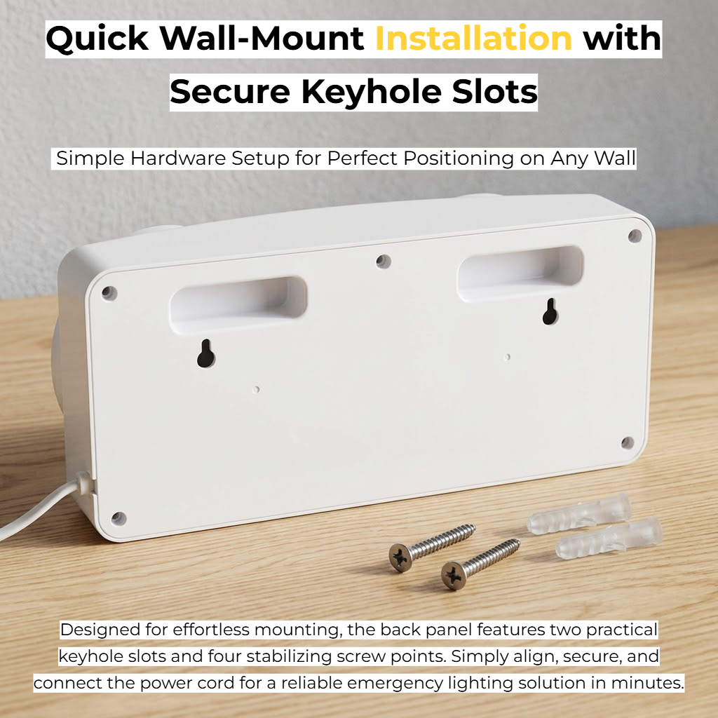 Dual-Head LED Emergency Light  - Power Outage Light review and price